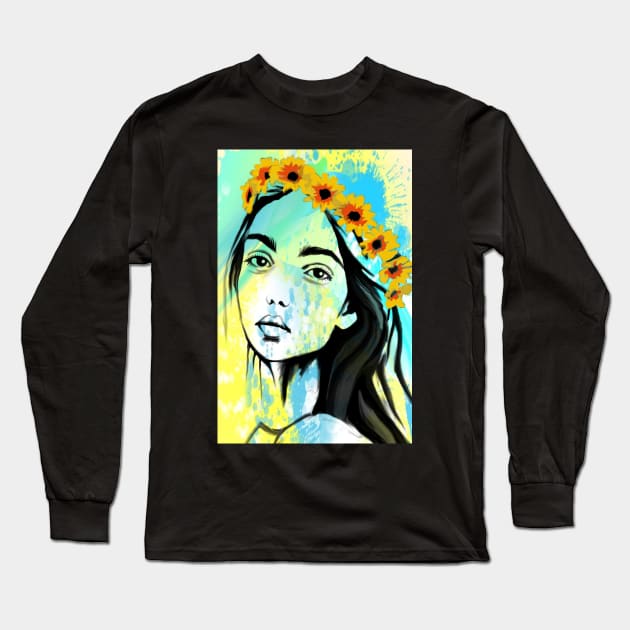 Mother Nature Long Sleeve T-Shirt by artgiantdrag